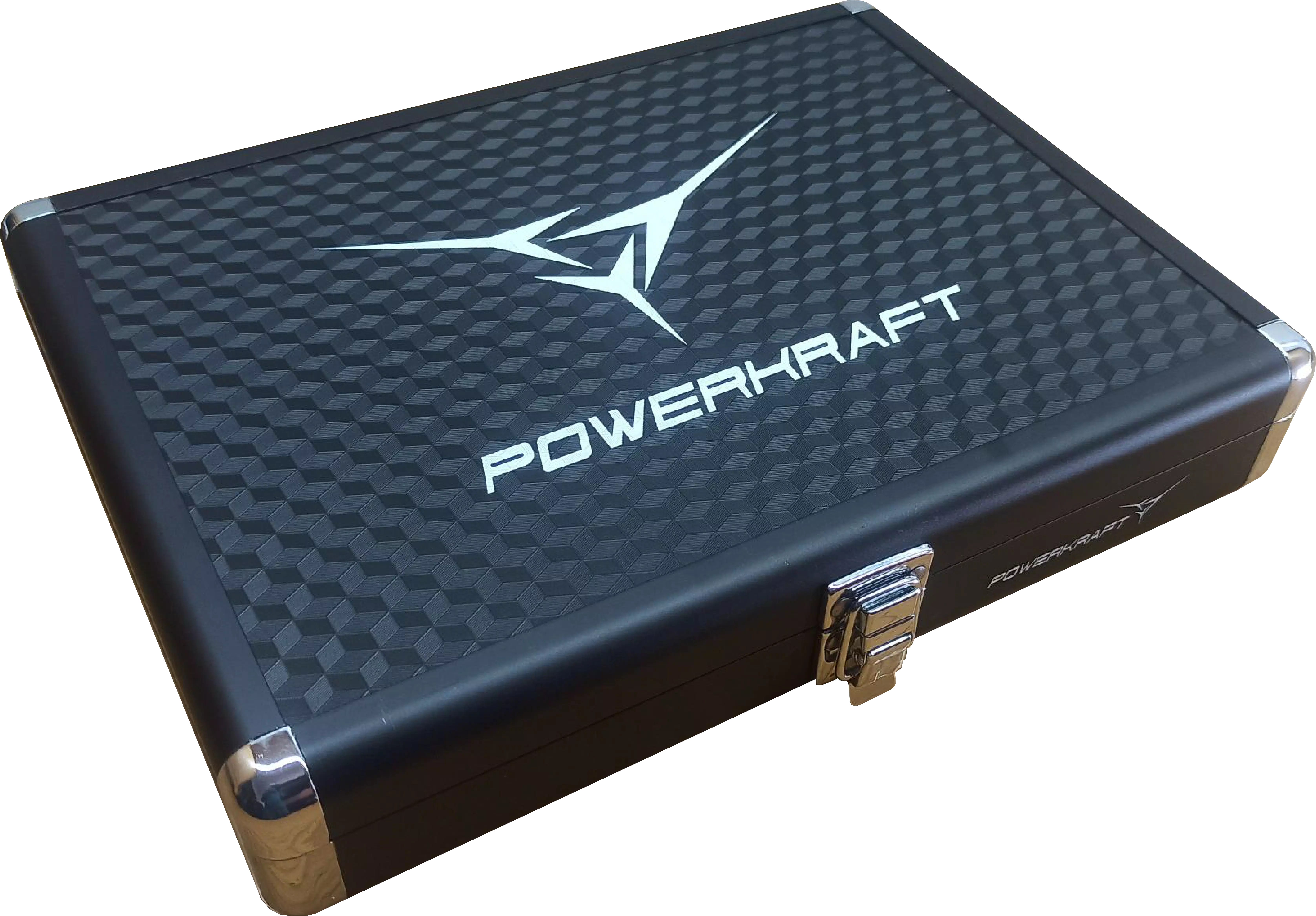 POWERKRAFT Table Tennis Aluminium Racket Case - Black