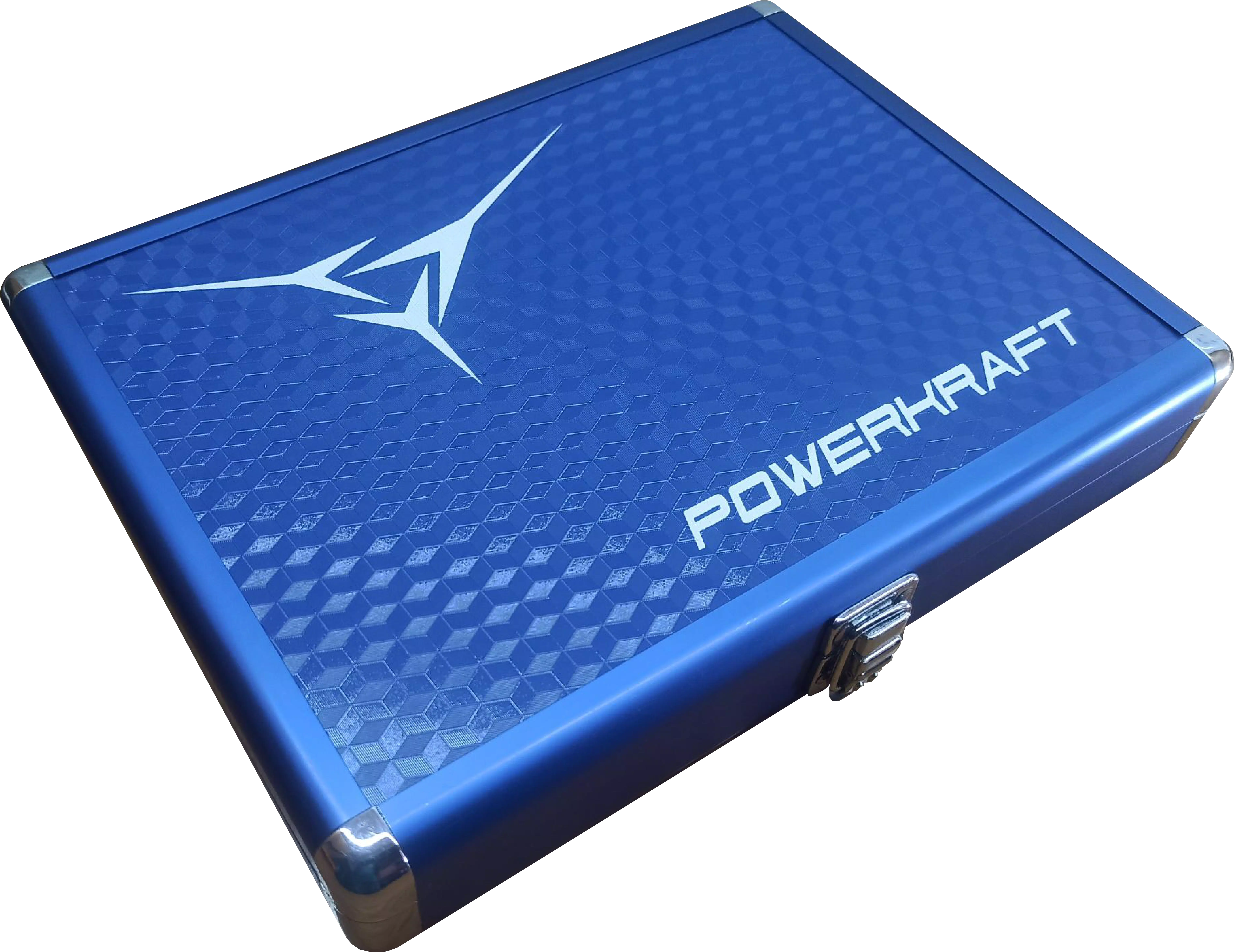 POWERKRAFT Table Tennis Aluminium Racket Case - Blue