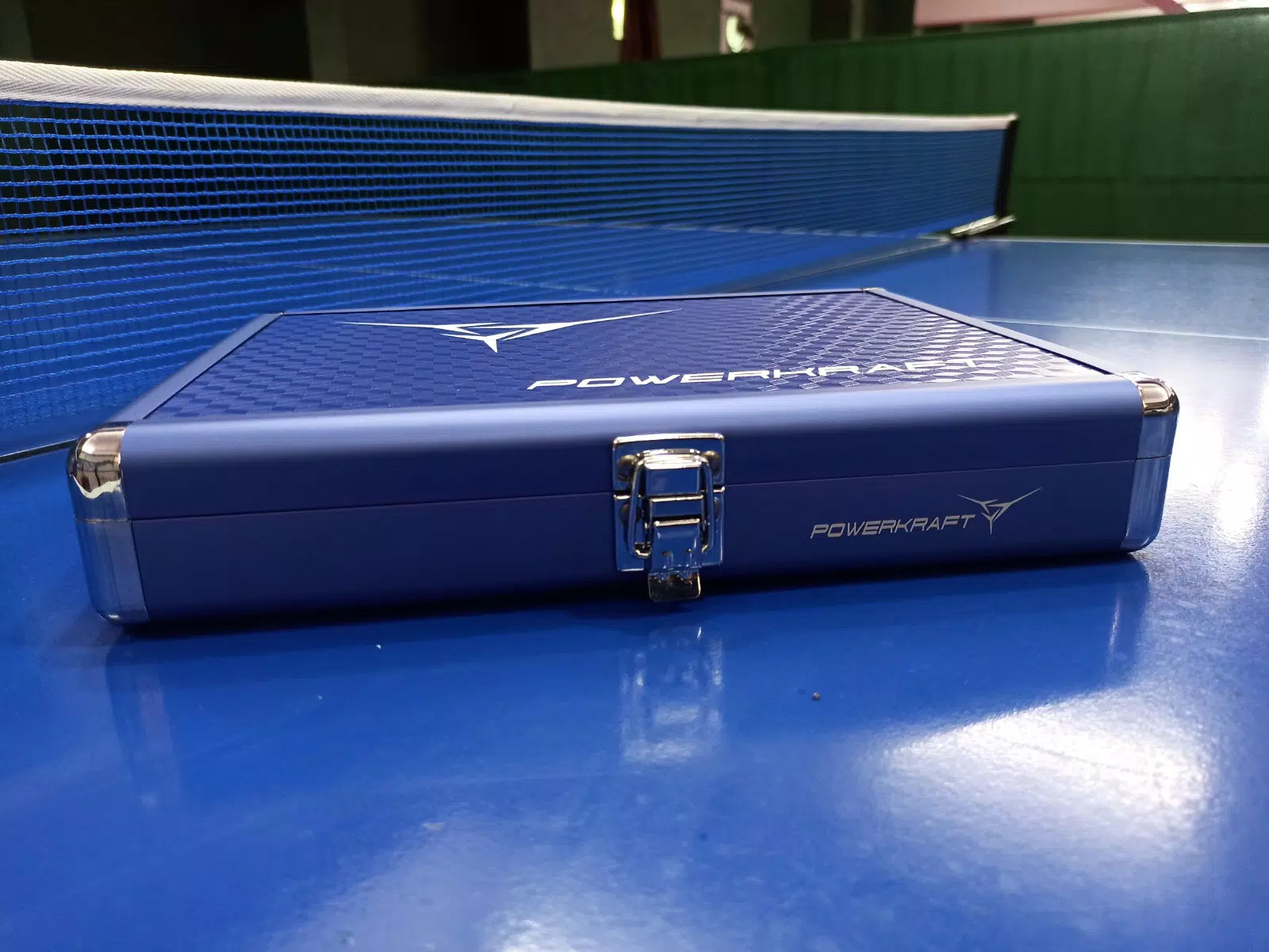 POWERKRAFT Table Tennis Aluminium Racket Case - Blue - Image 5