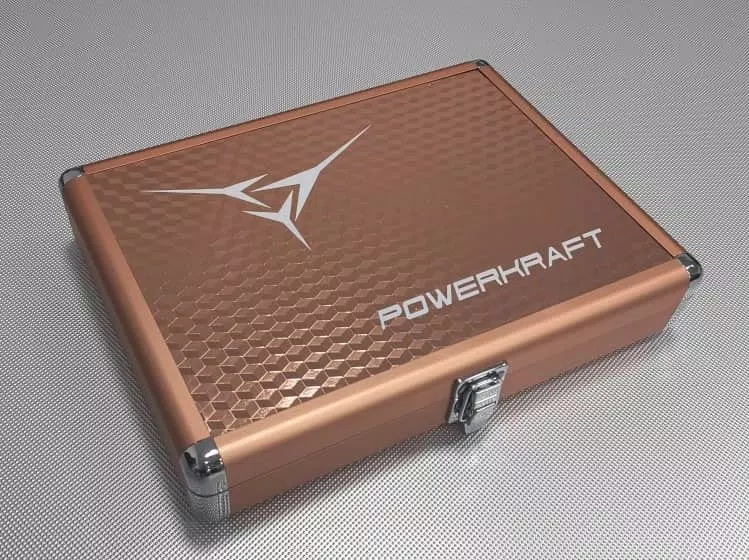POWERKRAFT Table Tennis Aluminium Racket Case - Copper - Image 4