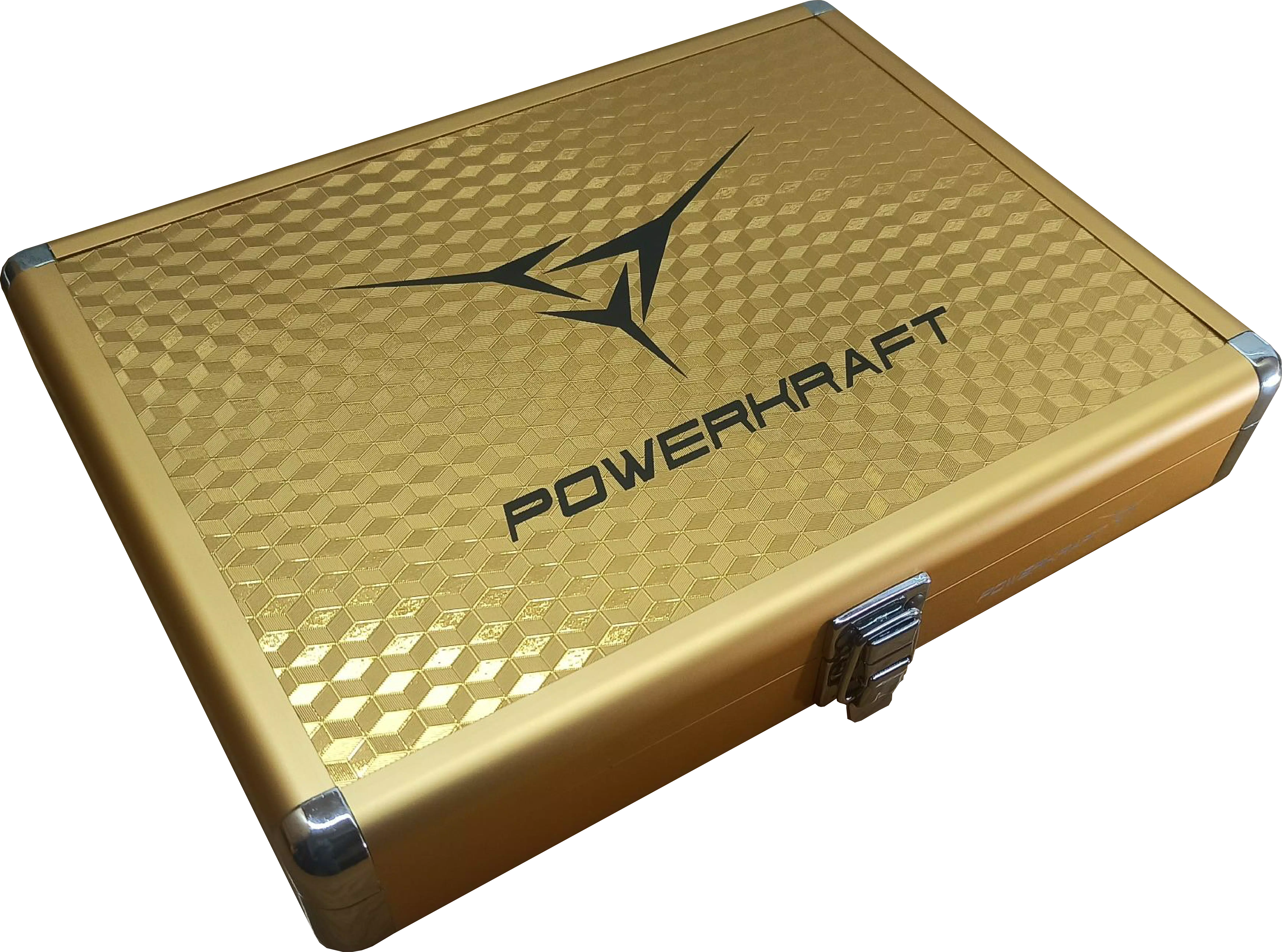 POWERKRAFT Table Tennis Aluminium Racket Case - Gold