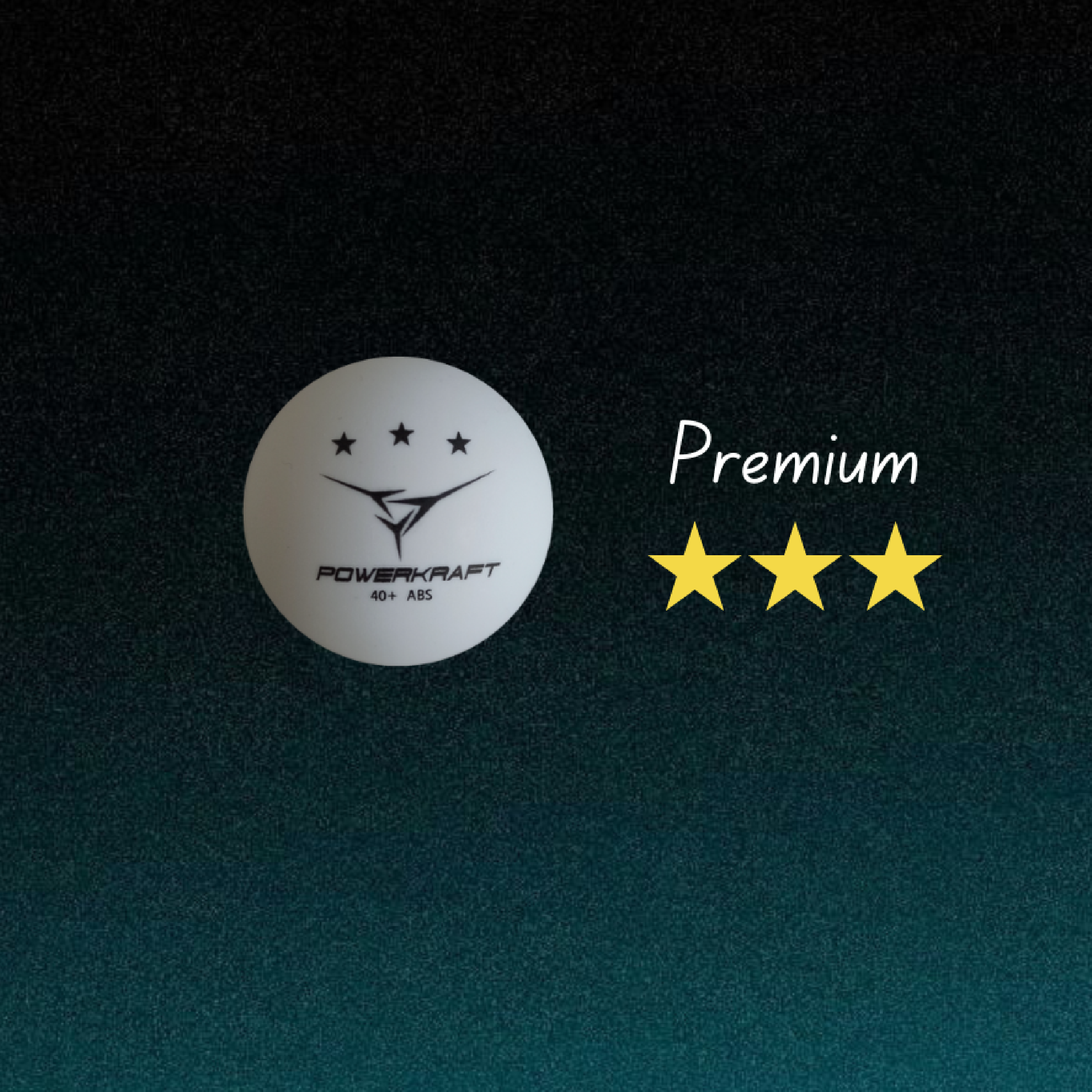 POWERKAFT Table Tennis Balls - 3 Star