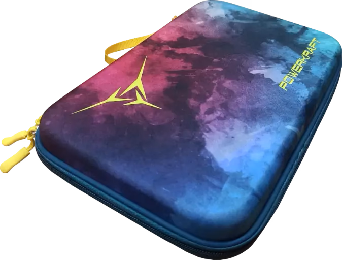 POWERKRAFT Table Tennis Eva Racket Case - Multi Colour